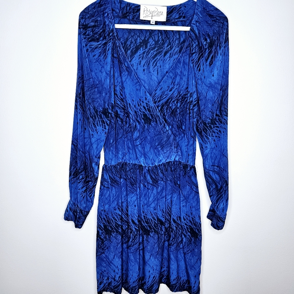 NWOT Rory Beca 100% Silk Wrap Dress Made in USA